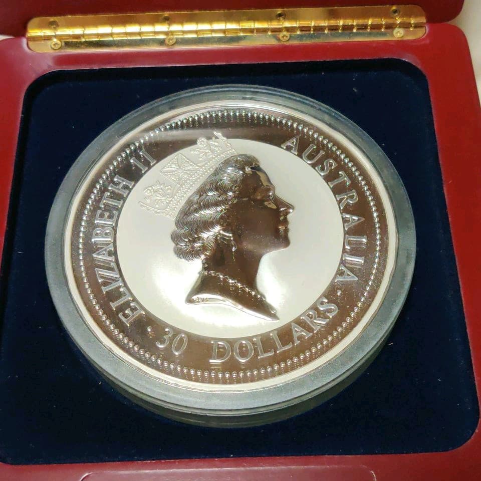 オーストラリア 銀貨 1996 カワセミ クッカバラ