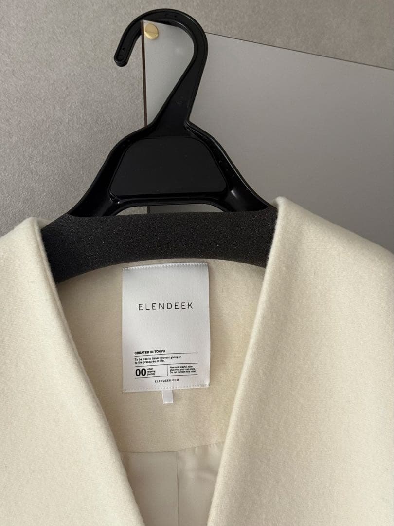 ELENDEEK 2025AW フォルムショートウールコート