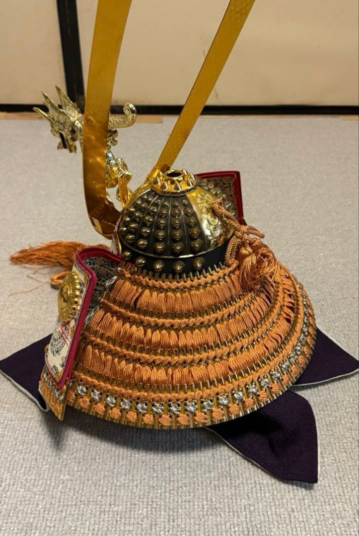 龍玉作 特製御飾兜 錦朱孫威星兜 出雲 極上28号兜