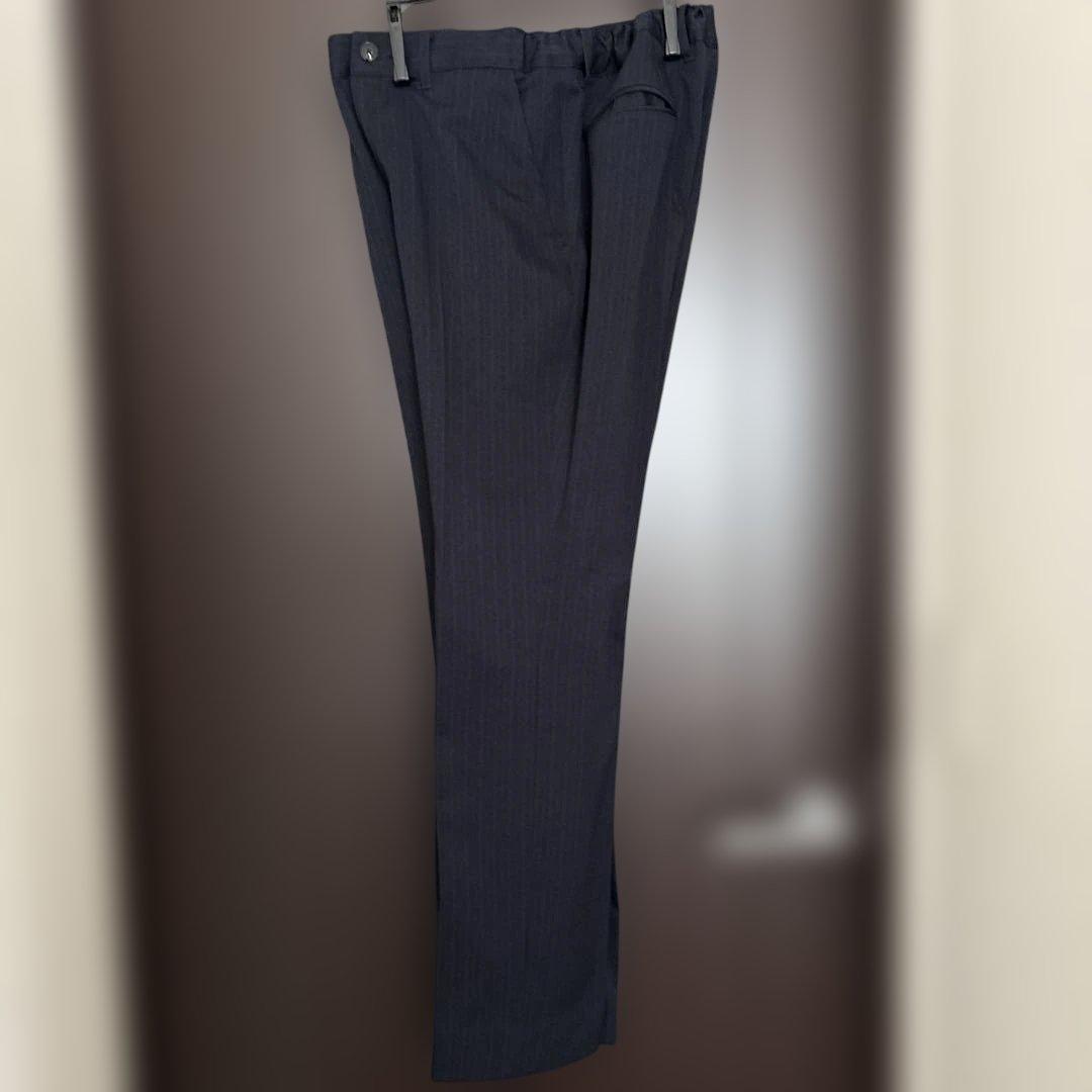 BEAMS EDSIGN紺色ストライプ スーツ(160cm)ワイシャツネクタイ付