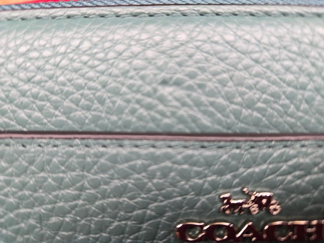 【あど様】《新品》COACH 長財布 ダークターコイズ