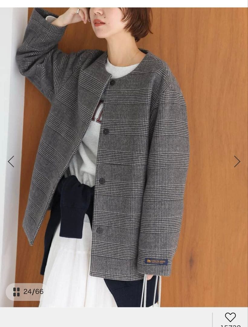 新品未使用！スーパーファインビーバークルーネックコート