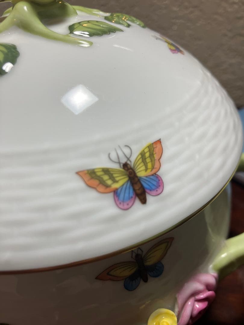 【HEREND ヘレンド】ロスチャイルドバード　スープチューリン　希少訳あり