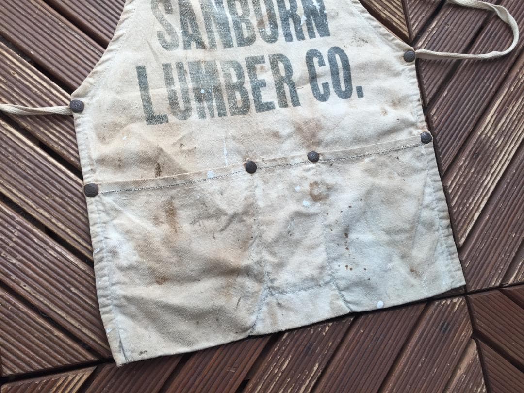 ト*イ様 汚物【10's リベット留 ワーク エプロン】