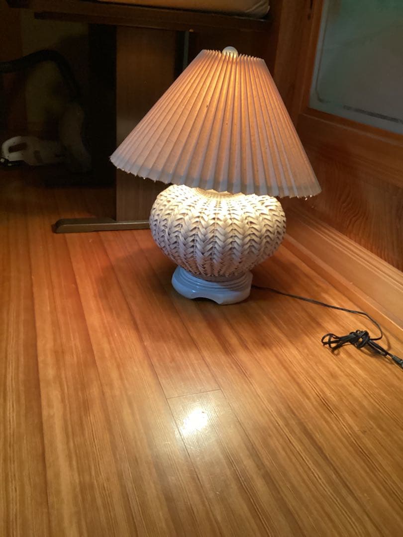 ラタン編み込みデザイン フロアスタンド　大型