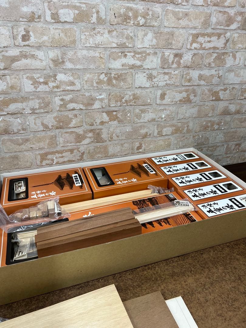 G4【未使用品】建築模型 法隆寺 五重塔 1/40 白木造り 未組立 希少