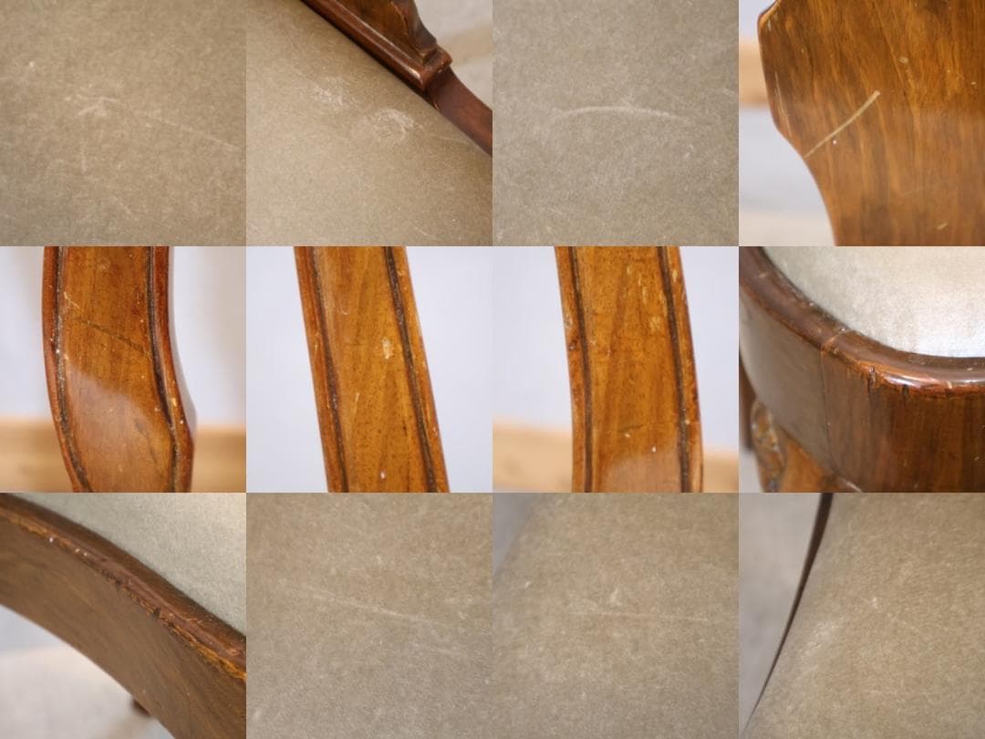 ロイズアンティークス クイーンアン ダイニングチェア 2脚セット アンティーク