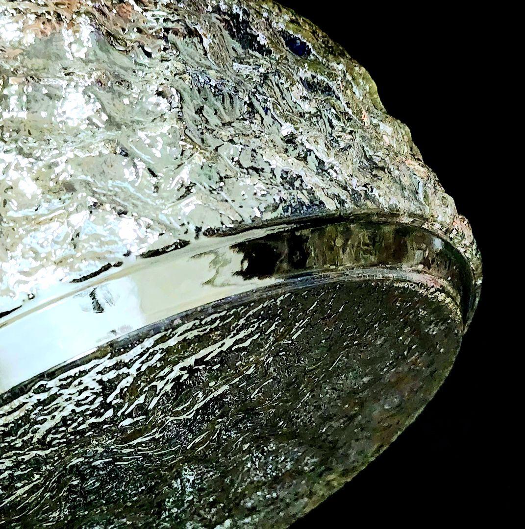 【昭和レトロ】ガラス製照明_波打ち