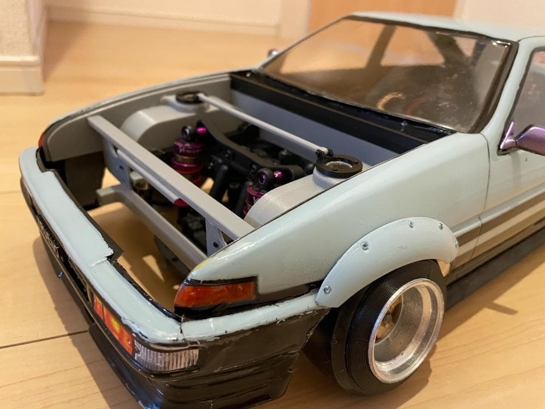パンドラ　AE86　ボディ レビン ➕エンジンルーム➕ウイング　lp-86