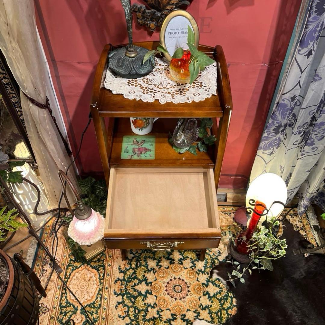 オールド　カリモク　クラシック　木製ラック