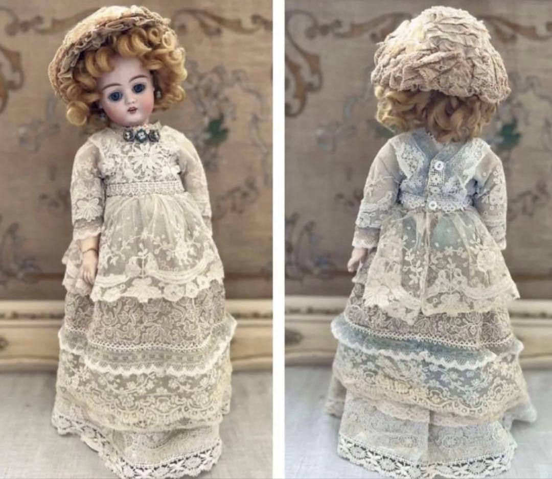 アンティーク ドイツ製 ビスクドール MARKED 444 キャビネットサイズ