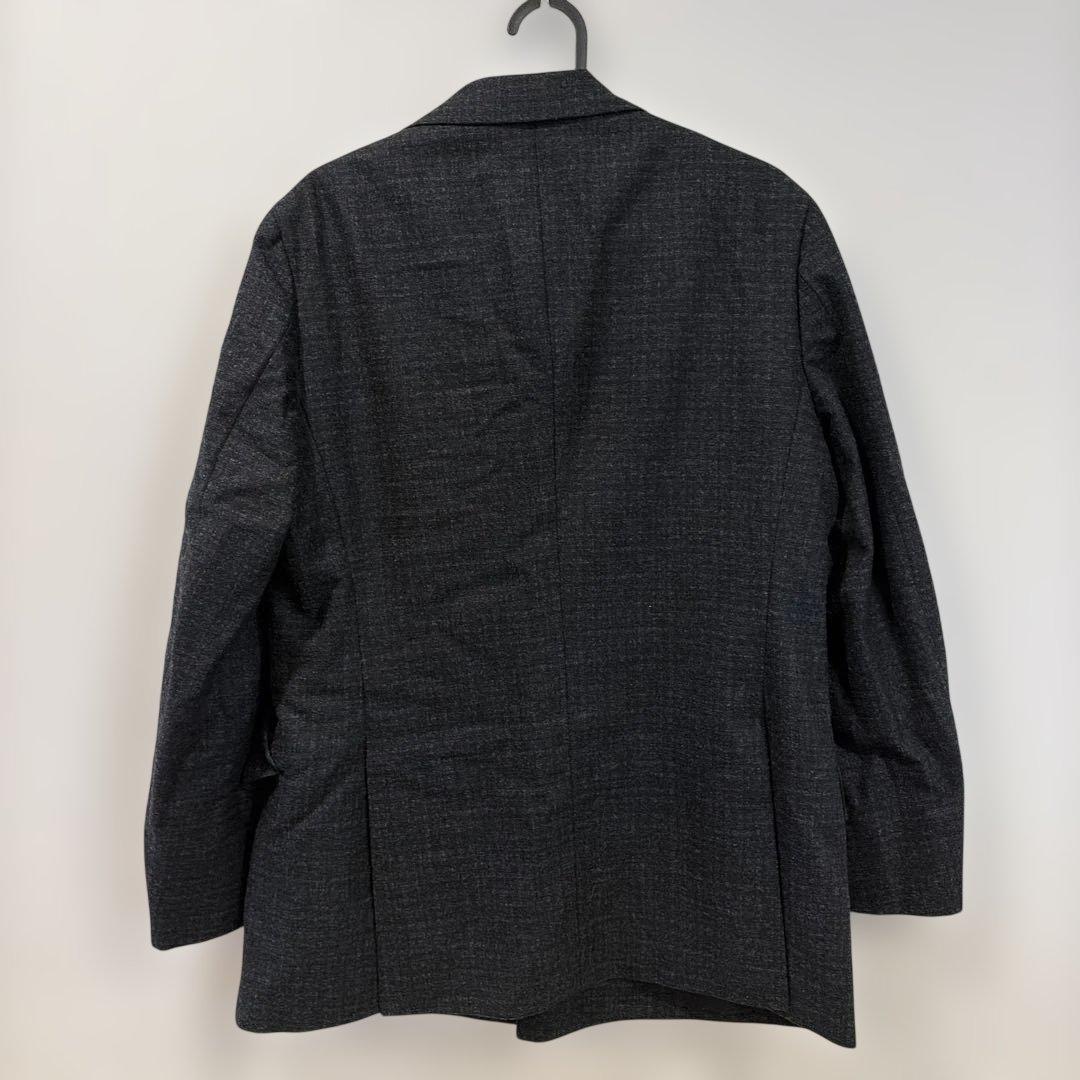 カノニコ ダブルジャケット セットアップ チェック グレー Super100