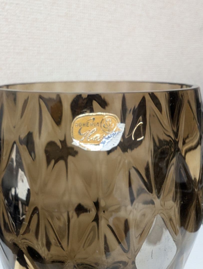 ボヘミアガラス　花瓶