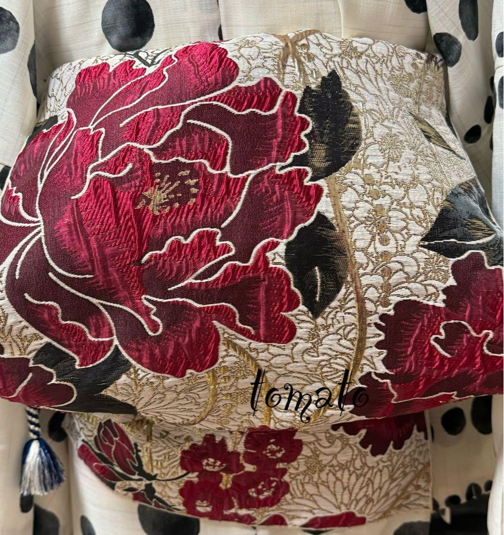 大人兵児帯【シャクヤク紅】【ロイヤル】のセット