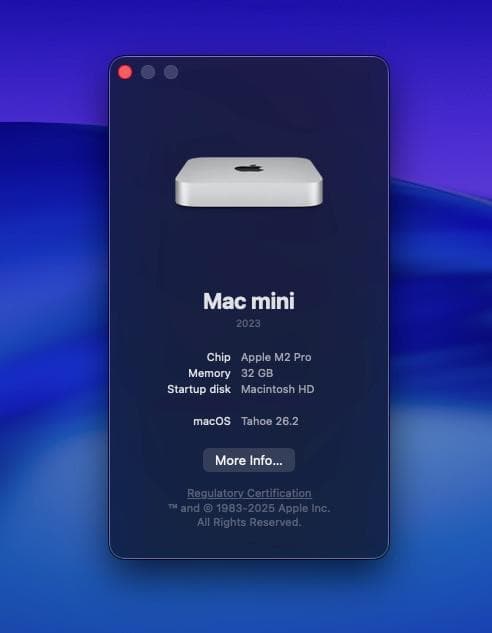 Macデスクトップ *Mac mini*M2 PRO*32GB*512GB*****