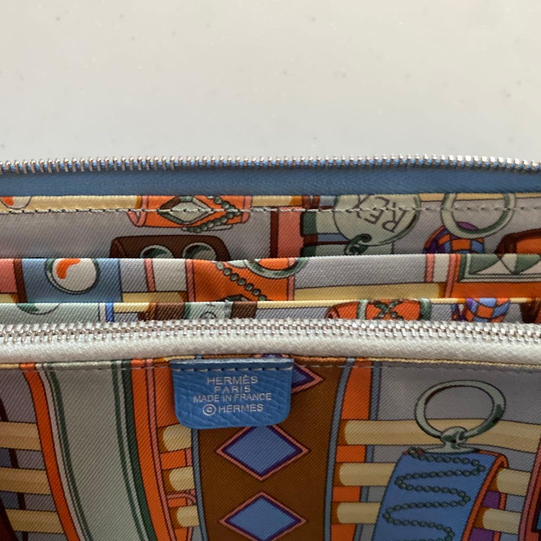 12345様　HERMES エルメス アザップロング シルクイン 長財布