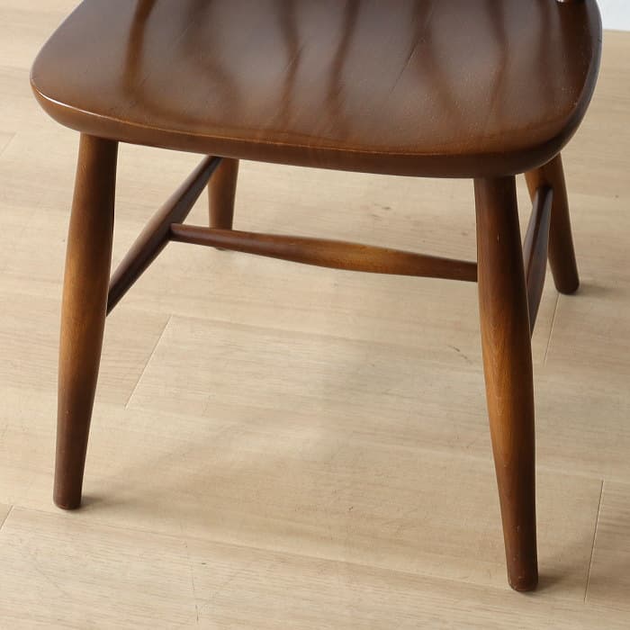 アンティーク 飛騨産業 キツツキ ウィンザーチェア ブナ材 無垢材③