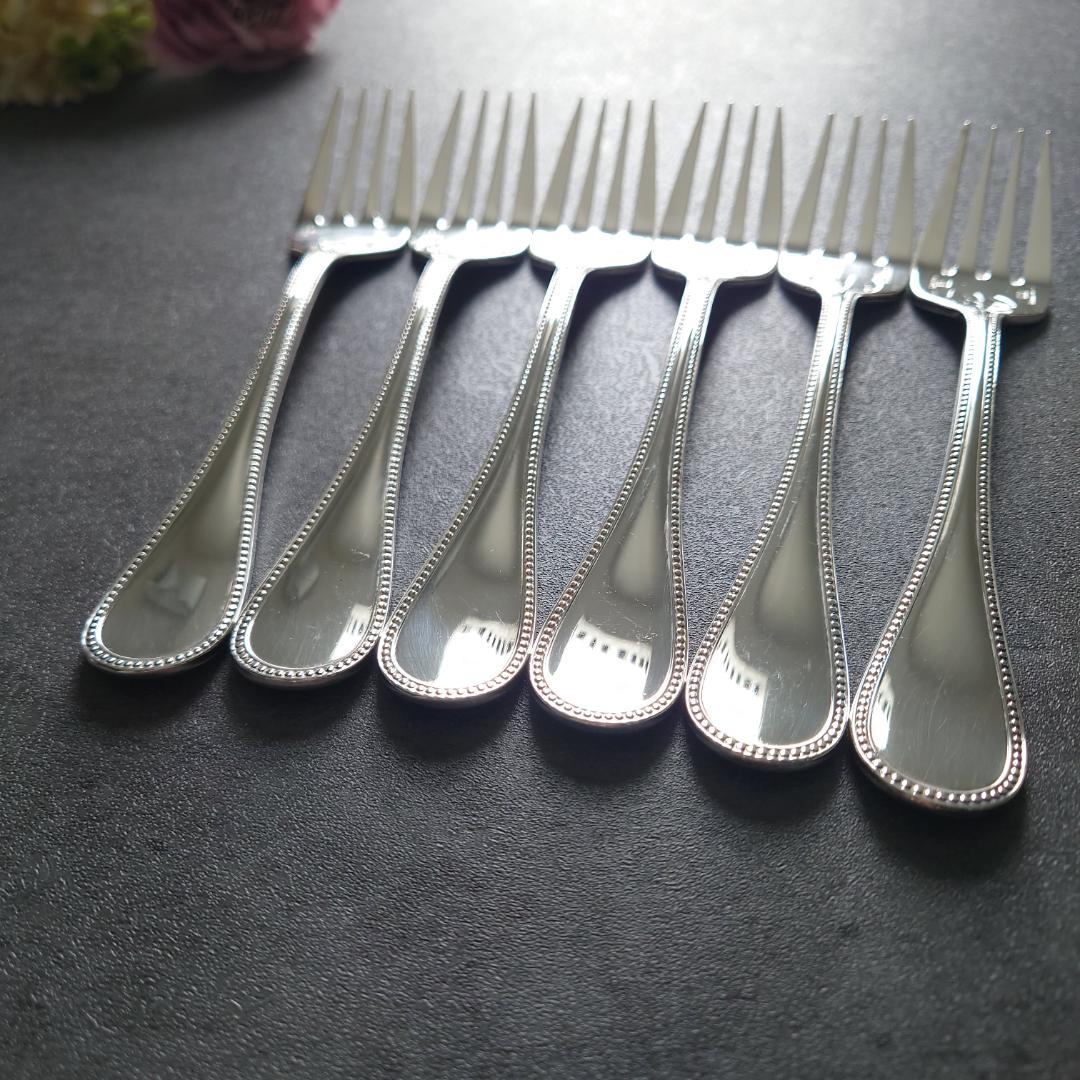 希少 美品 クリストフル パール サラダフォーク 6点