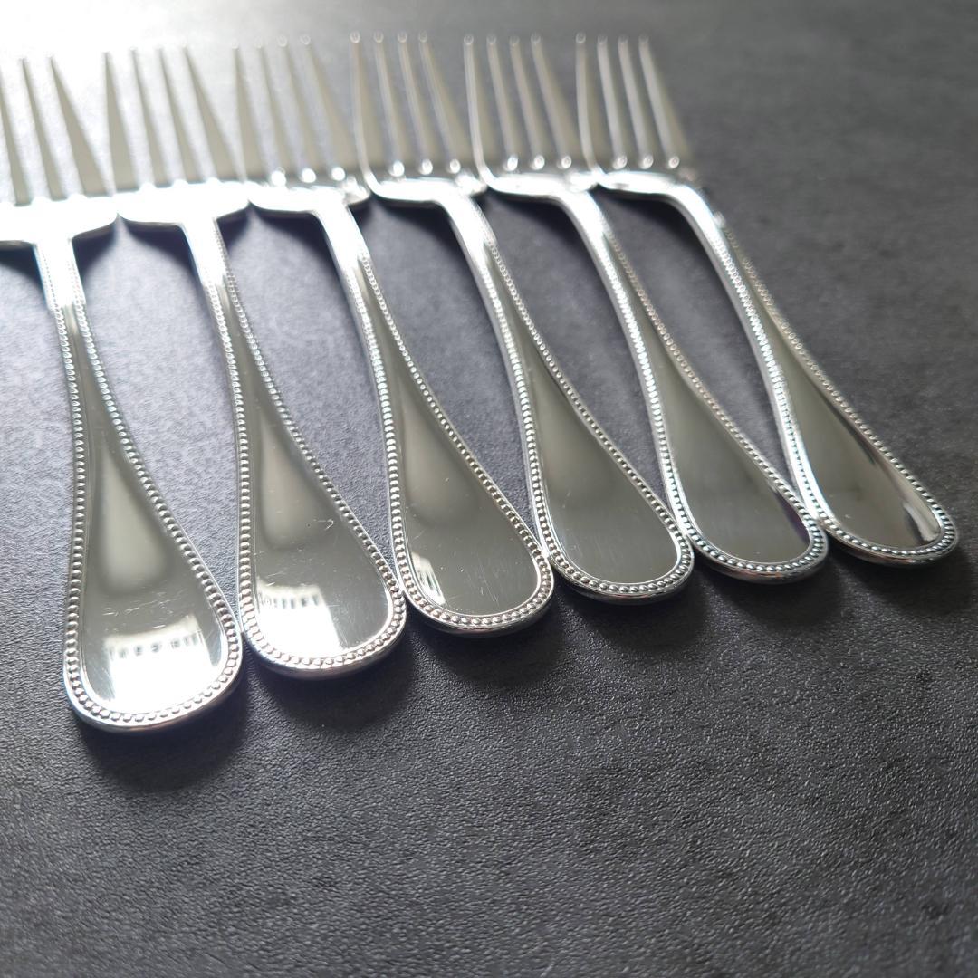 希少 美品 クリストフル パール サラダフォーク 6点