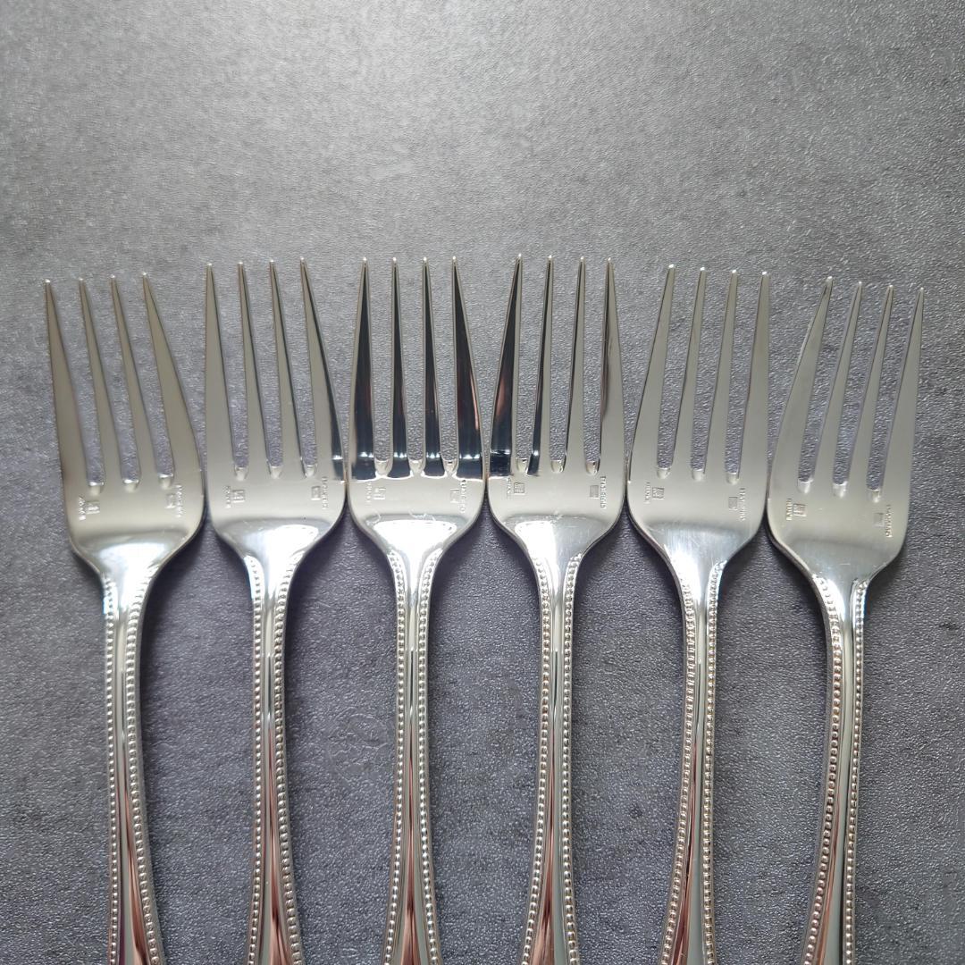 希少 美品 クリストフル パール サラダフォーク 6点