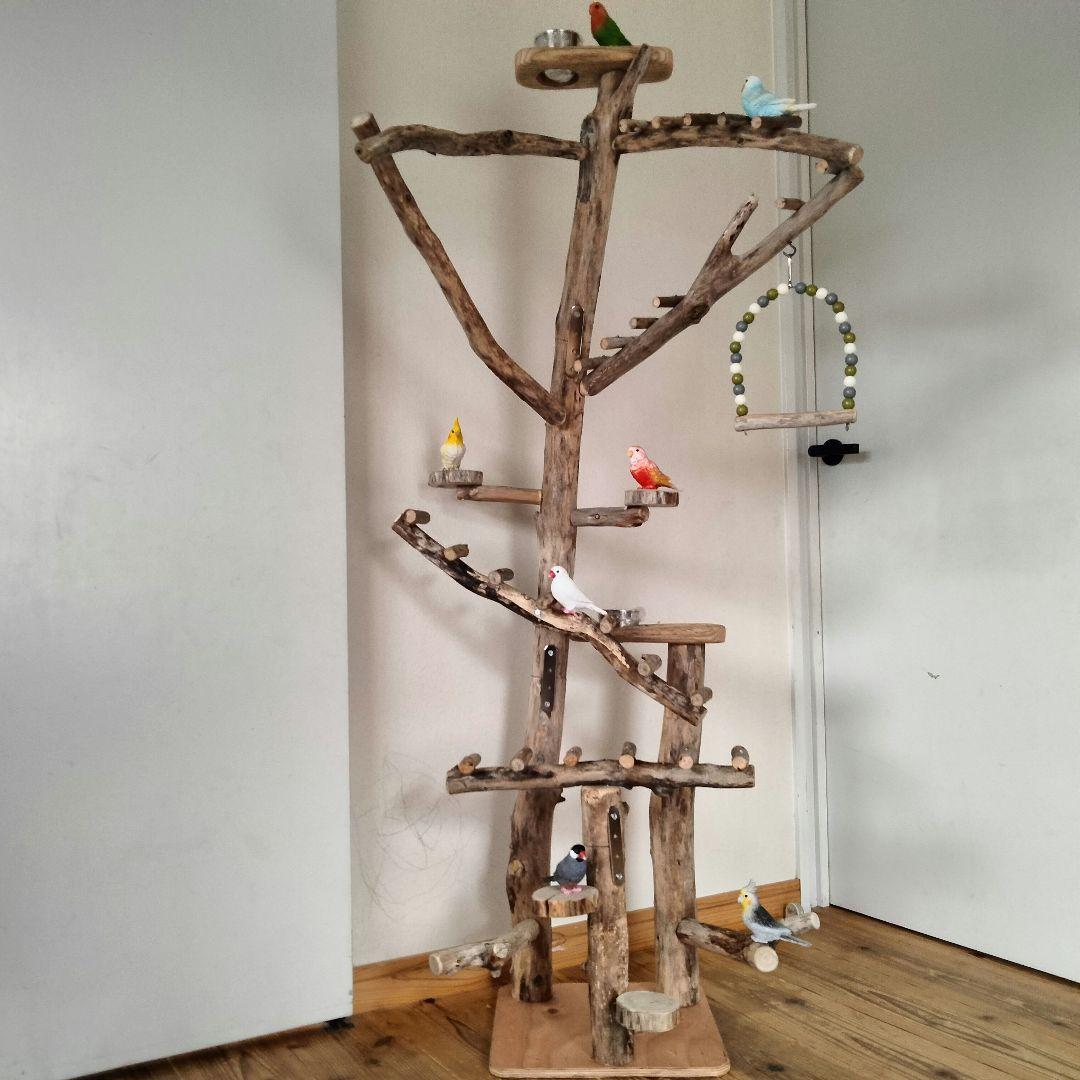 KURIONE SHOP バードアスレチックジム 自然木 流木 止まり木