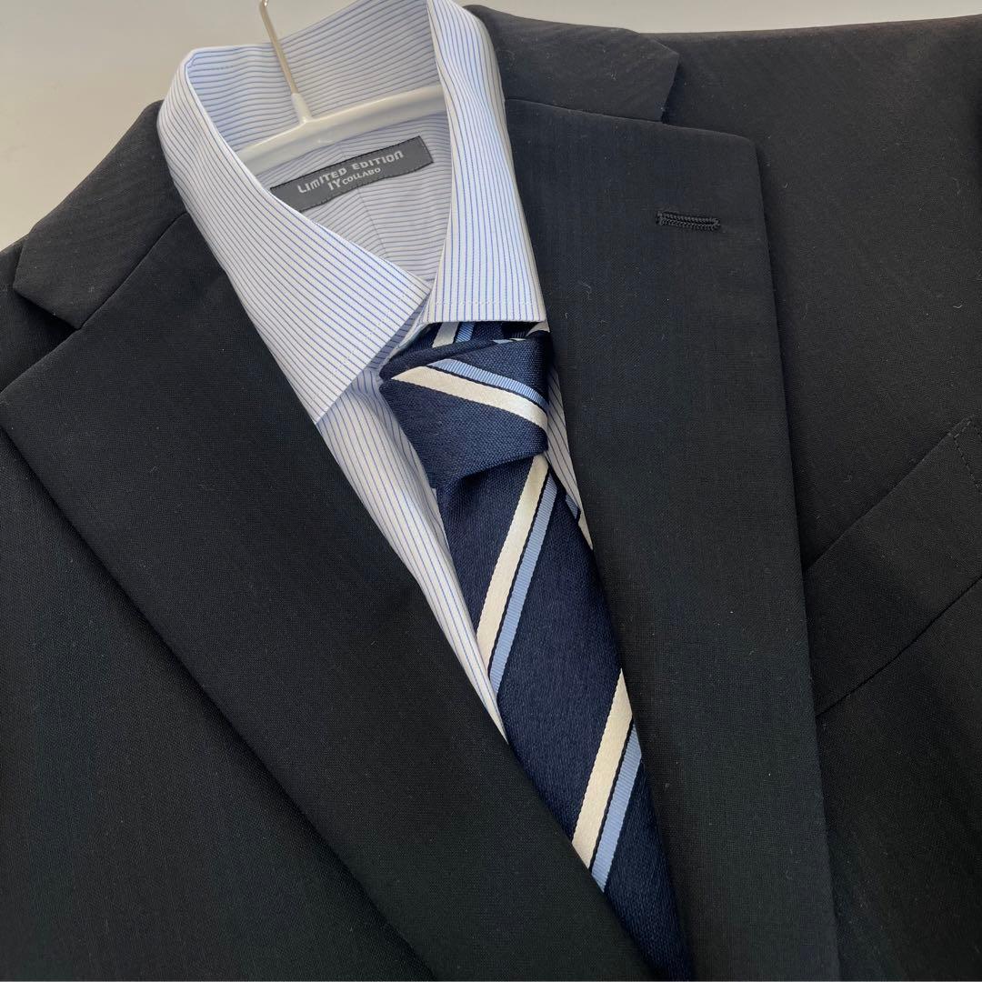 170㎝【シャツ・ネクタイ付き】フォーマル スーツ セット 卒業式 入学式　黒