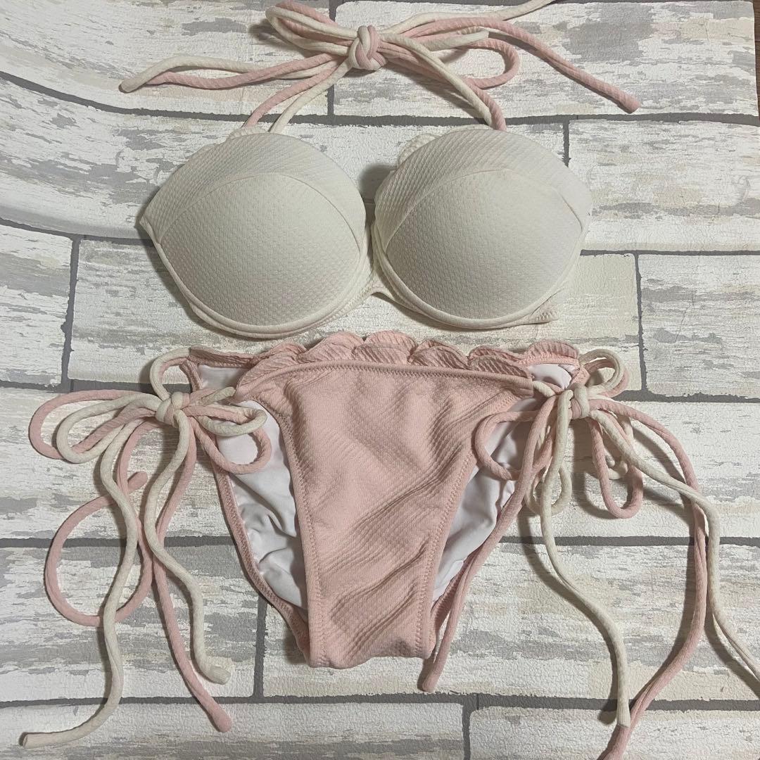 シェリーモナ 水着 ビキニ 西川瑞希 F ホワイト ピンク