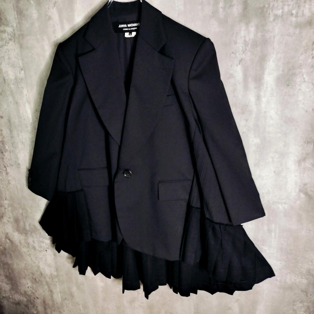 【21AWランウェイモデル・美品】ジュンヤワタナベ プリーツドッキングジャケット