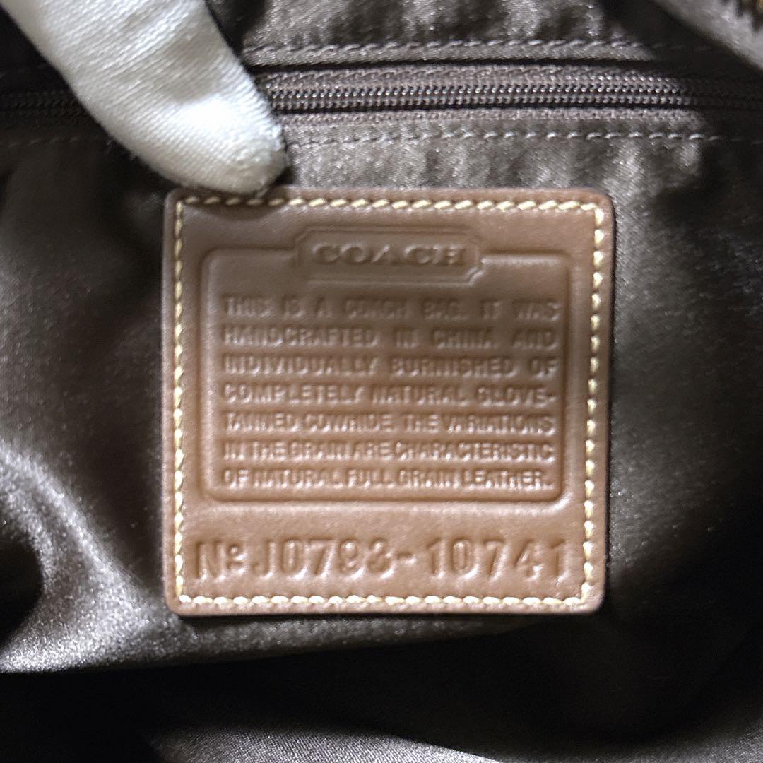 COACH ワンショルダーバッグ レザー 肩がけ ターンロック ホーボー