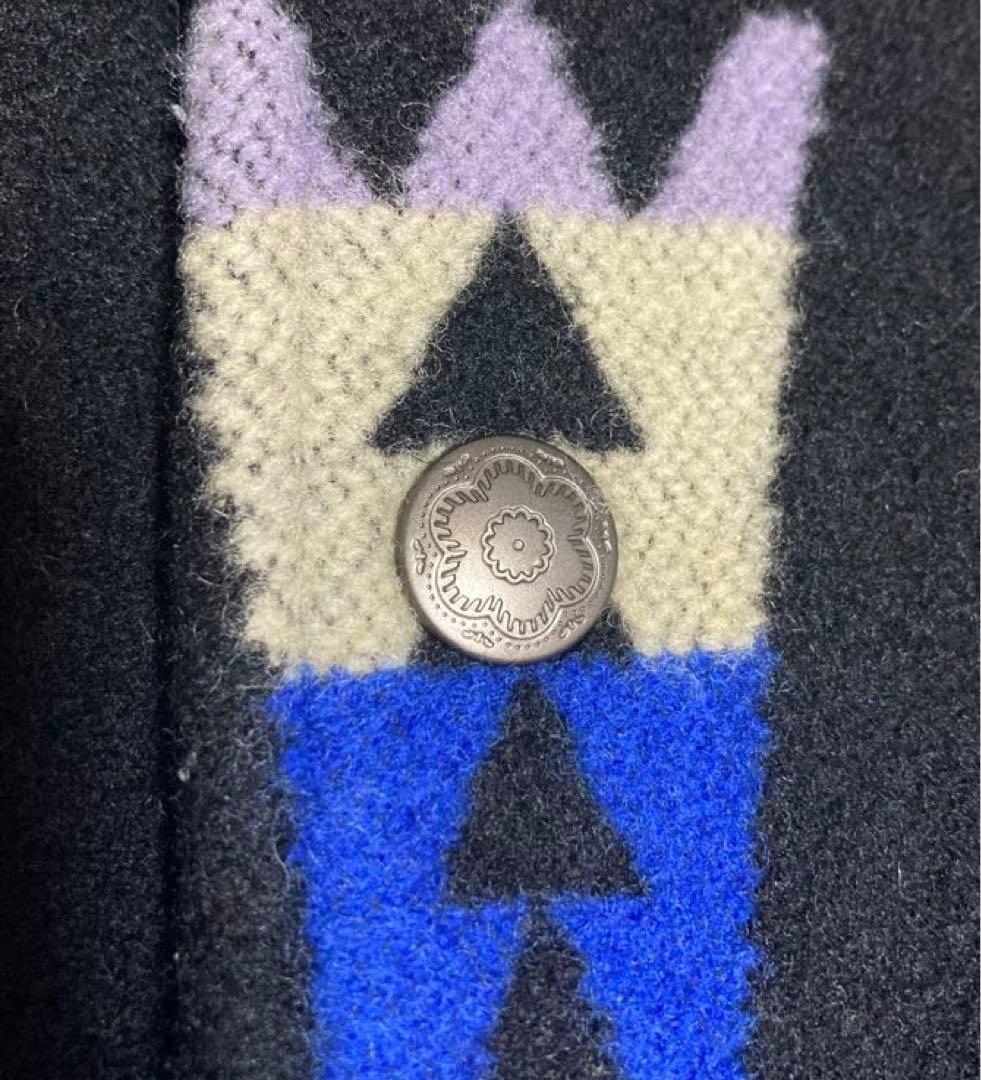 美品 indian Motocycle ネイティブ柄 レザースリーブ ジャケット