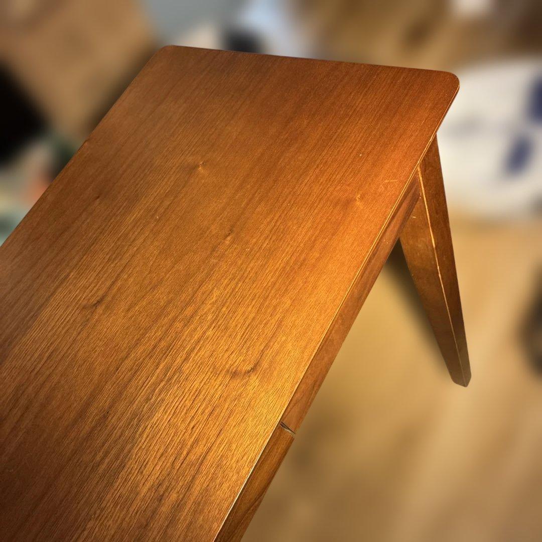 最終値下げ　美品　上質ウォルナット突板 美品デスク 引出付コンソール110cm