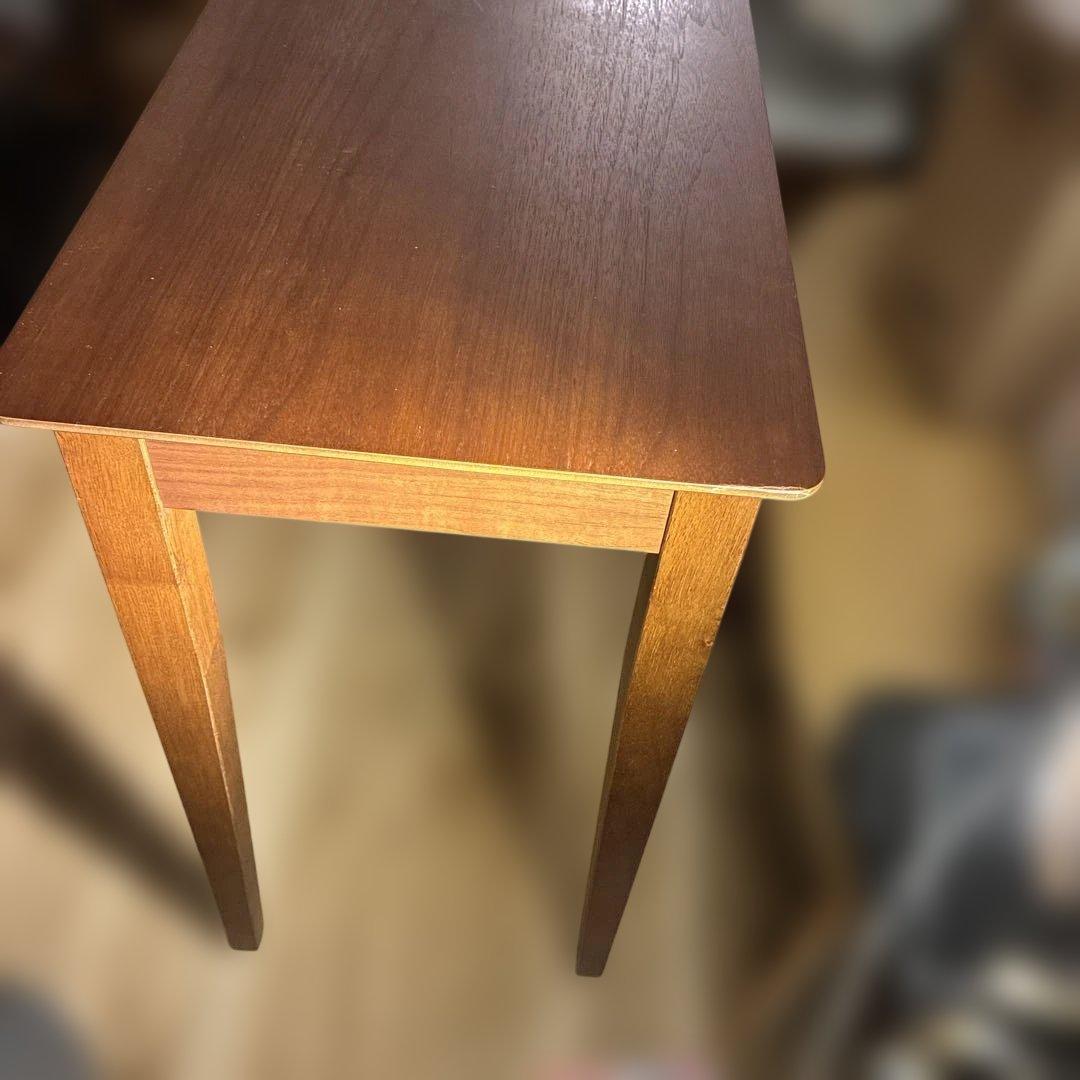 最終値下げ　美品　上質ウォルナット突板 美品デスク 引出付コンソール110cm