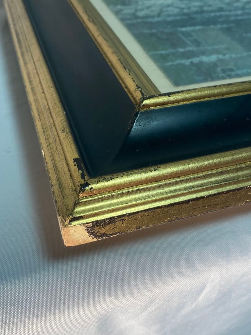 2289❣️水辺の古城　油絵