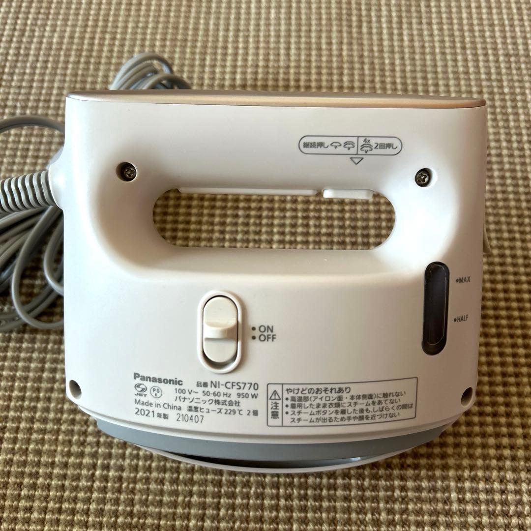 Panasonic 衣類スチーマー NI-CFS770-C ベージュ
