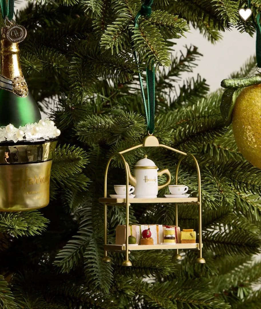 Harrods ハロッズ　アフタヌーンティースタンド　ツリー オーナメント