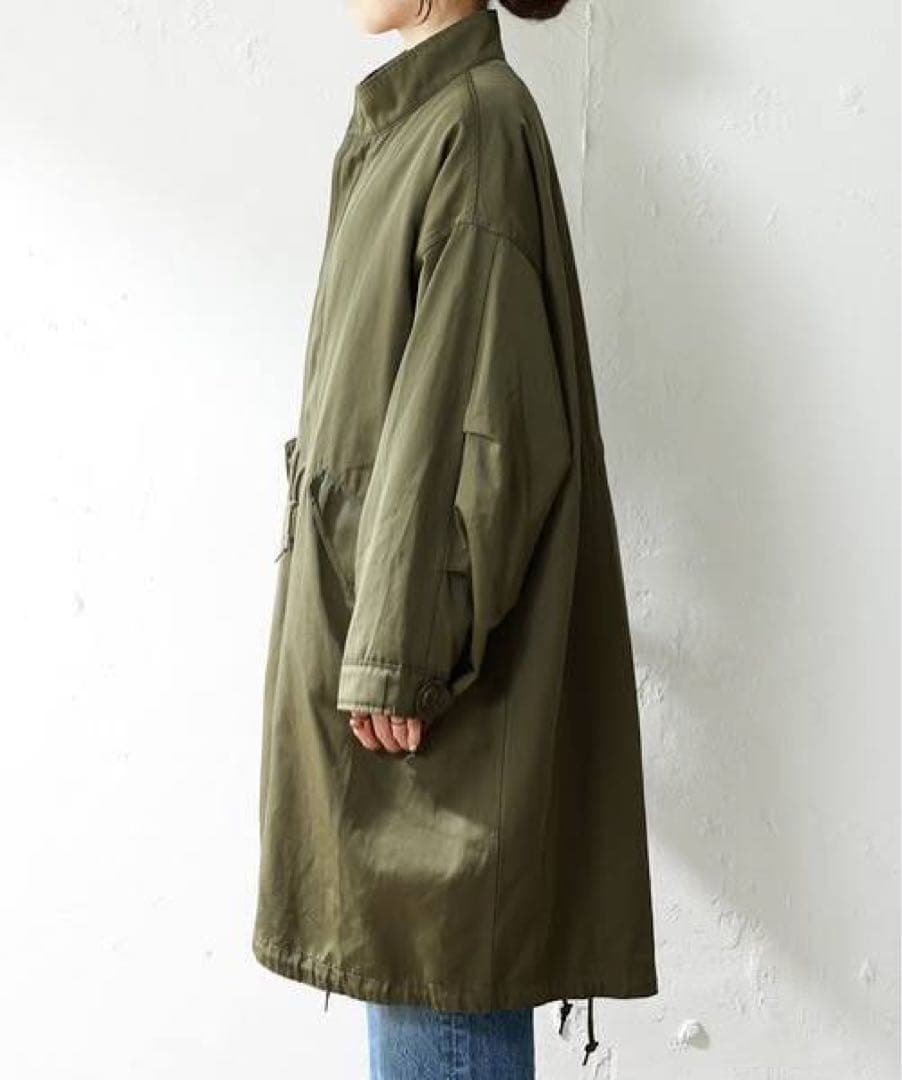 【まゆ】SHENERY C/Tツイルモッズコート カーキ