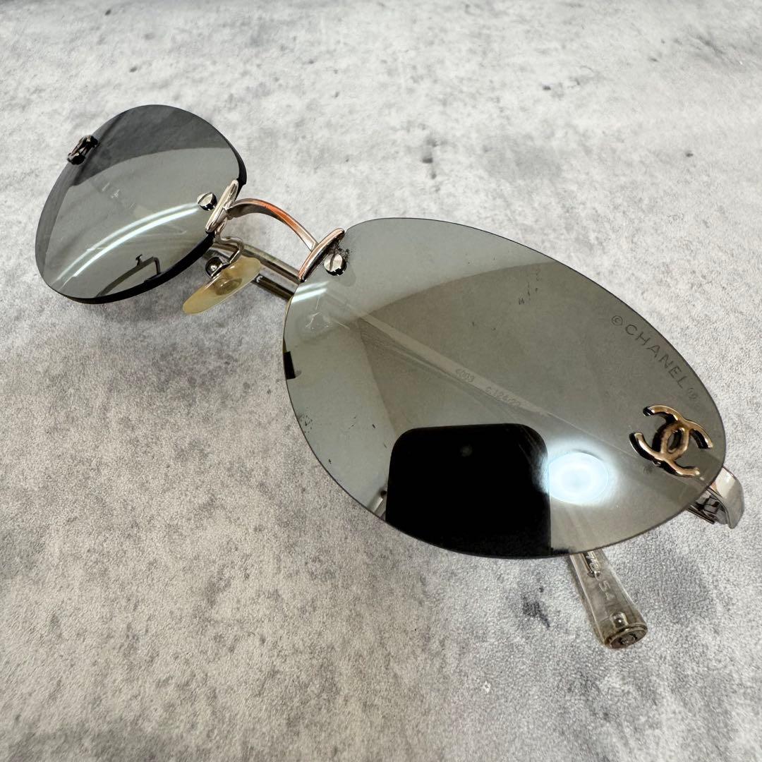 シャネル CHANEL サングラス リムレス 4003メタル ココマーク