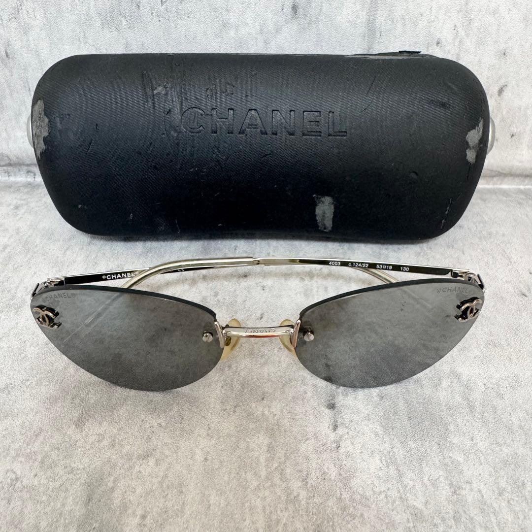 シャネル CHANEL サングラス リムレス 4003メタル ココマーク
