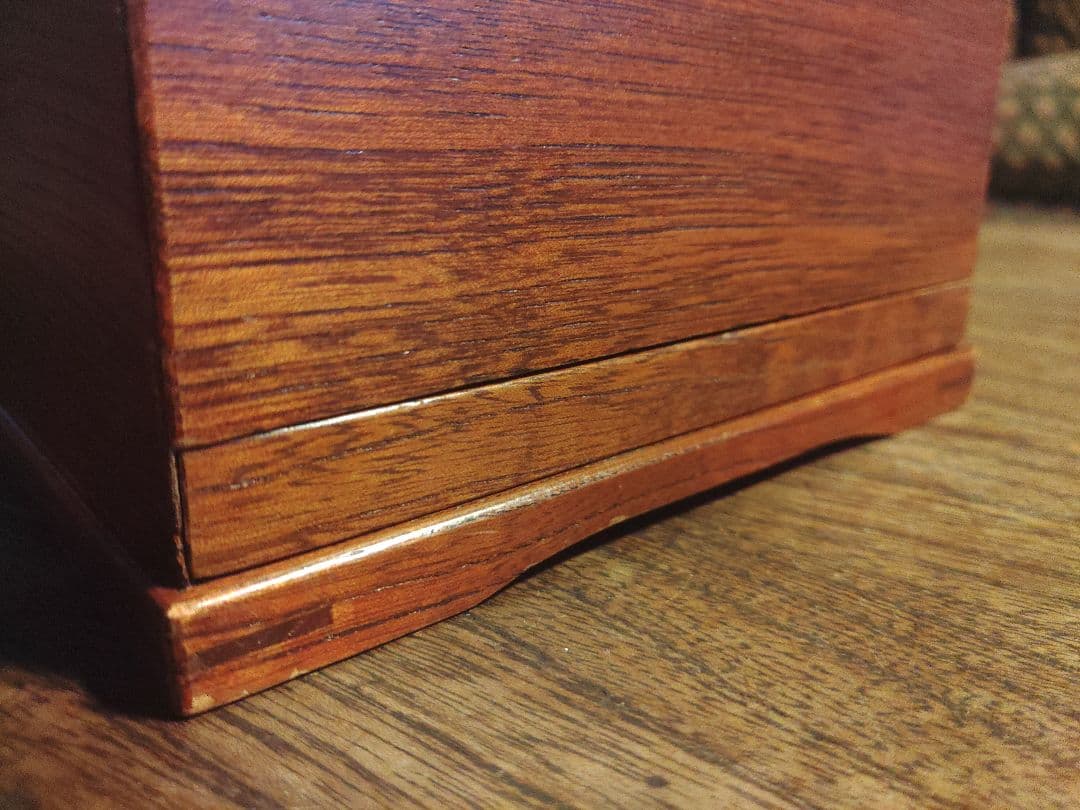 希少　ティッシュボックス　ハンドメイド　日本製　無垢　レトロ　アンティーク