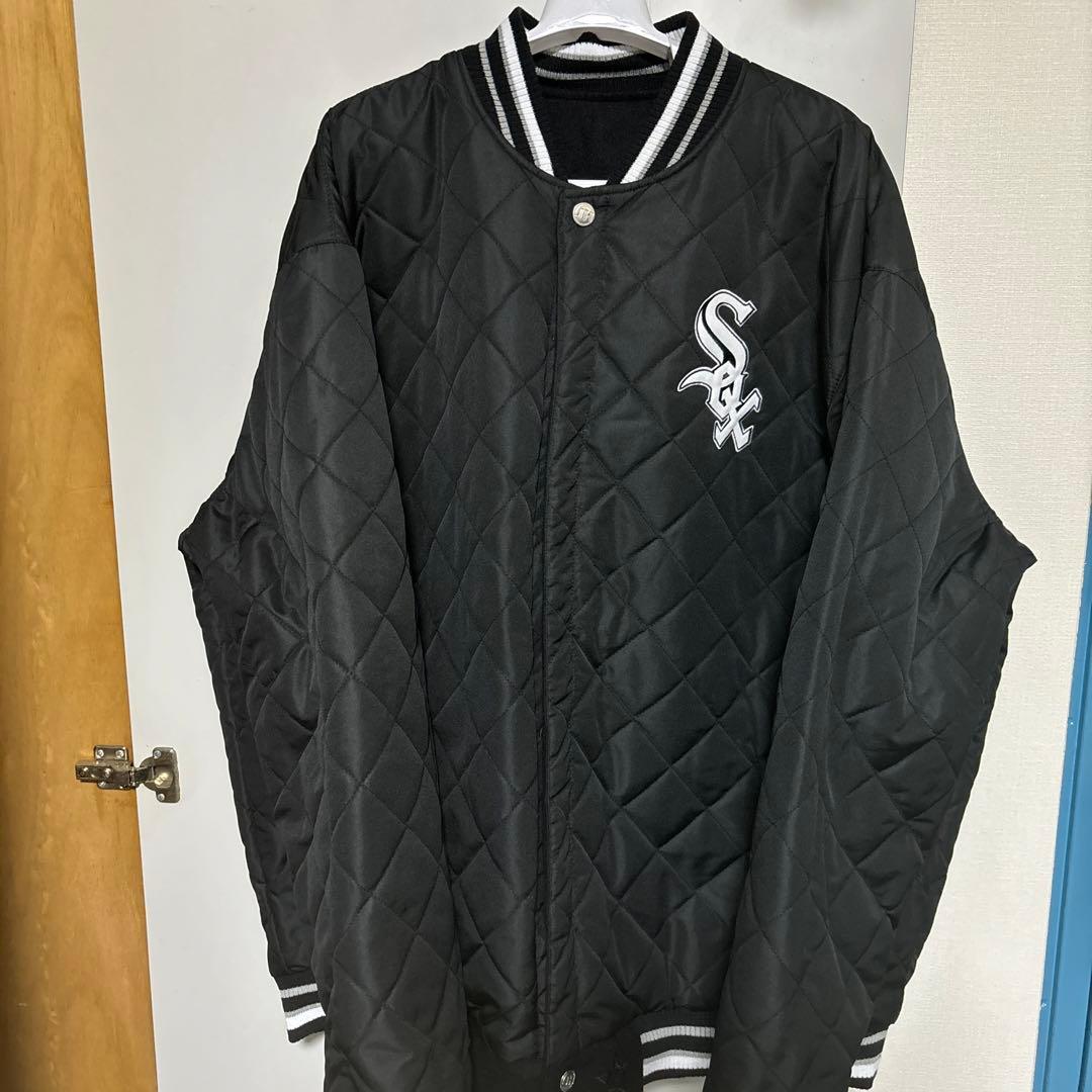 超希少 ホワイトソックス 総刺繍 MLB ジャケット スタジャン リバーシブル