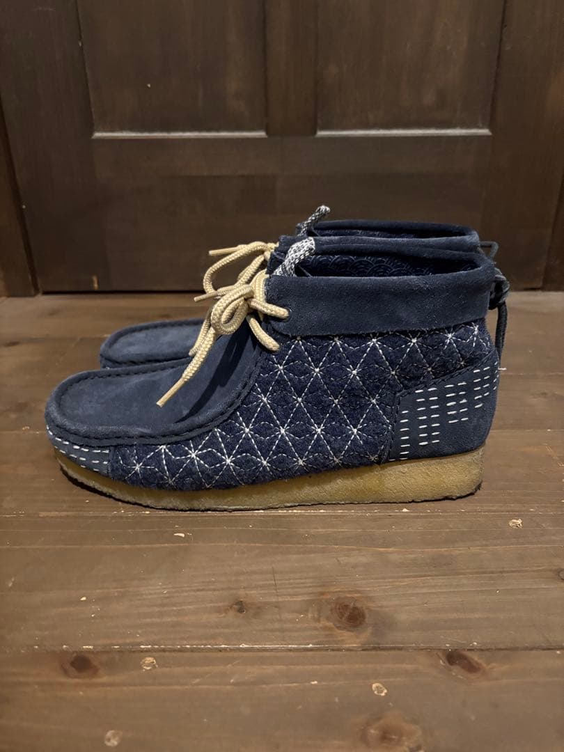 クラークス　オリジナル　刺子　ワラビーブーツ