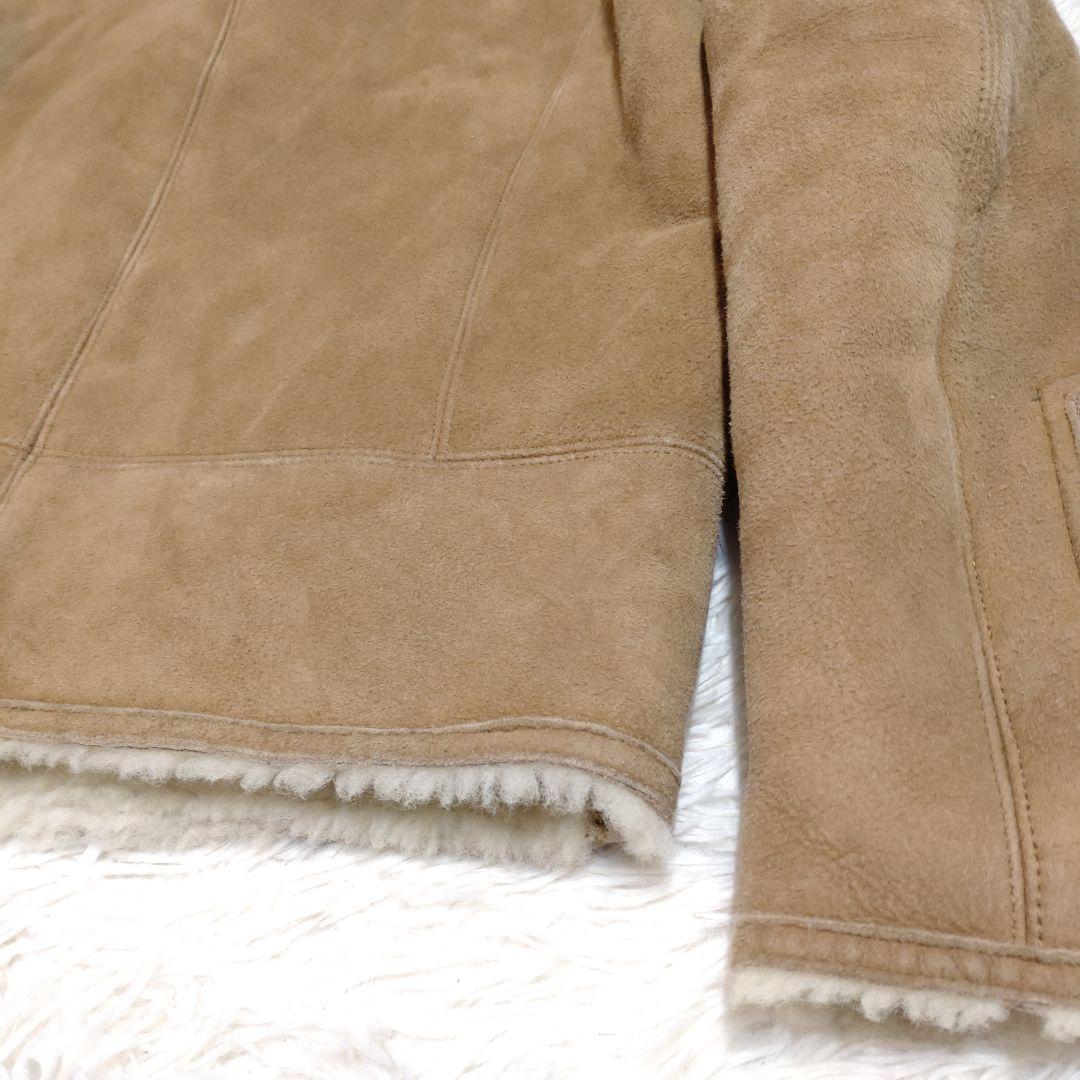 【モンブラン】リアルムートン ライダースジャケット S