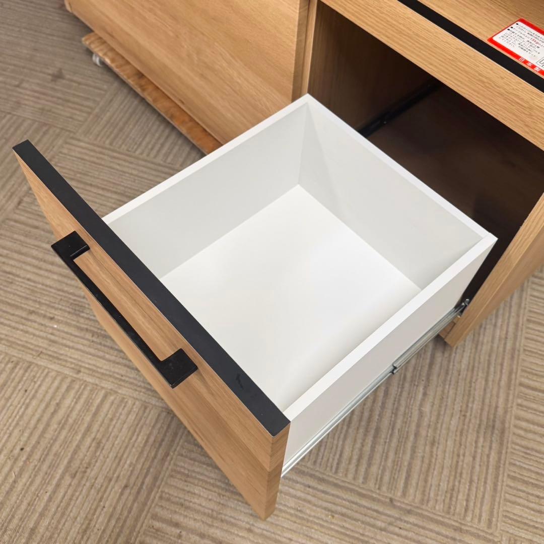 【超美品‼️】高級♪ 古賀家具 120cm幅キッチンカウンター 天板ステンレス