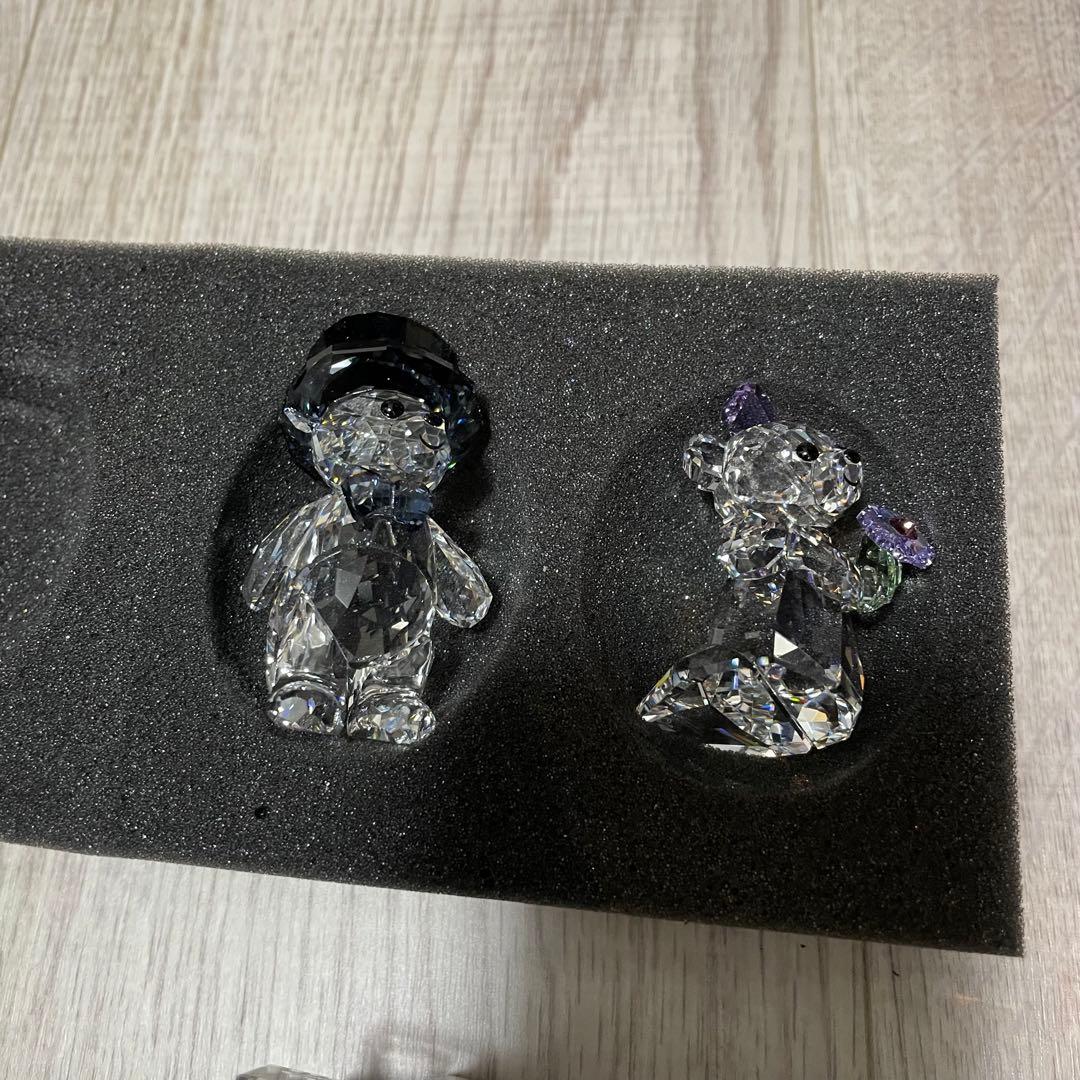 【近日処分】SWAROVSKI YOU & I クマ置物 結婚祝い プレゼント