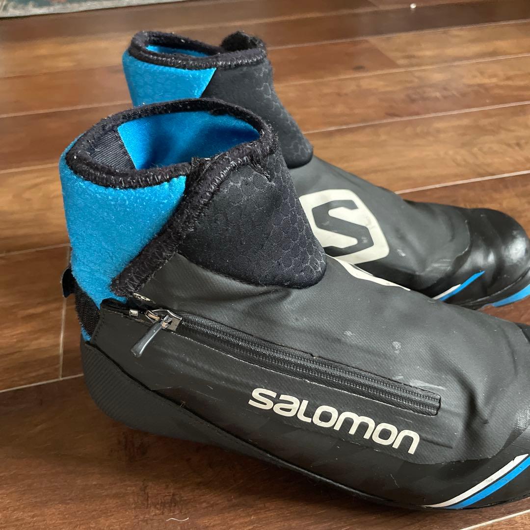 Salomon クロスカントリースキー用ブーツ 男性用ブラック/ブルー