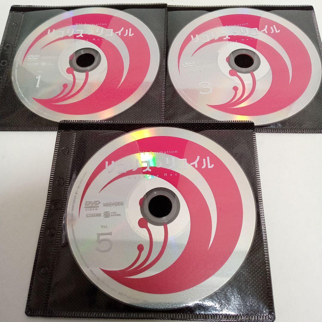 リコリス・リコイル　アニメ　レンタル落ち　ＤＶＤ　全６巻セット