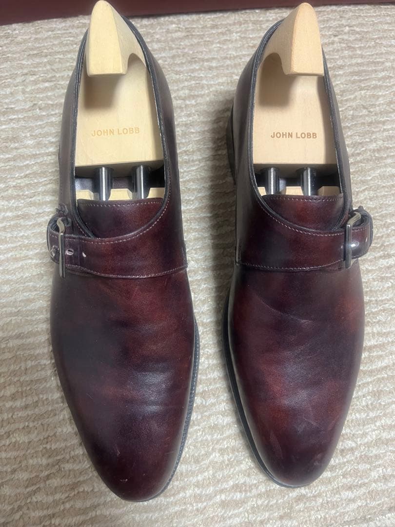 【着用数回美品】JOHN LOBB シングルモンク 付属品完備