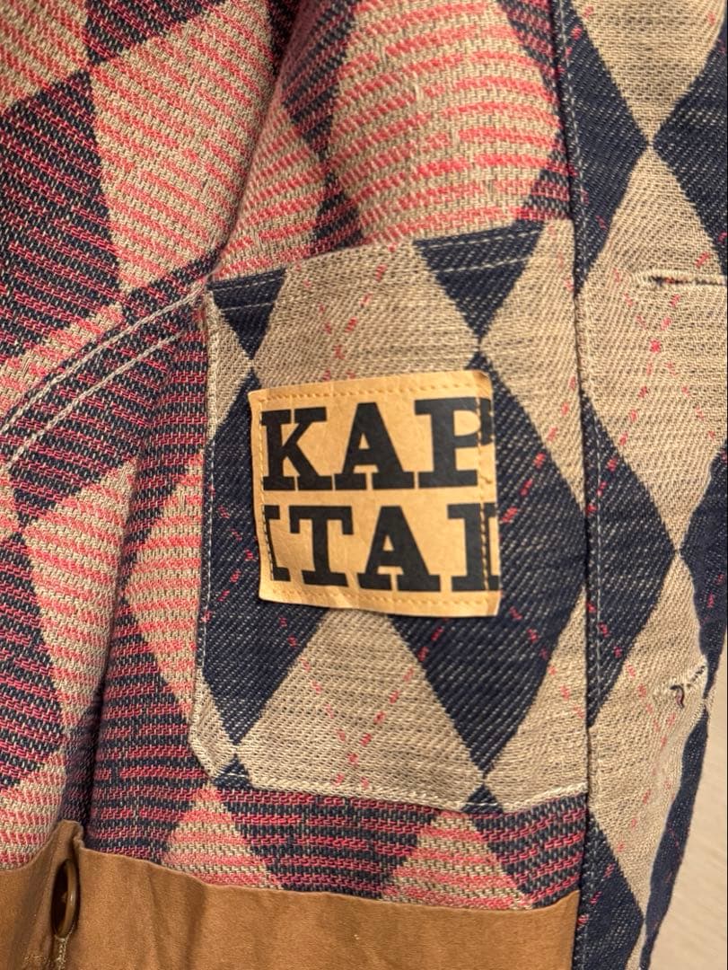 希少　KAPITAL アーガイル柄ジャケット　ジャガード　刺し子