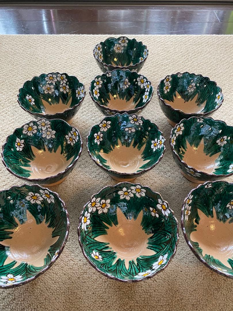 乾山写　水仙向付15客　清水焼 チロンマ