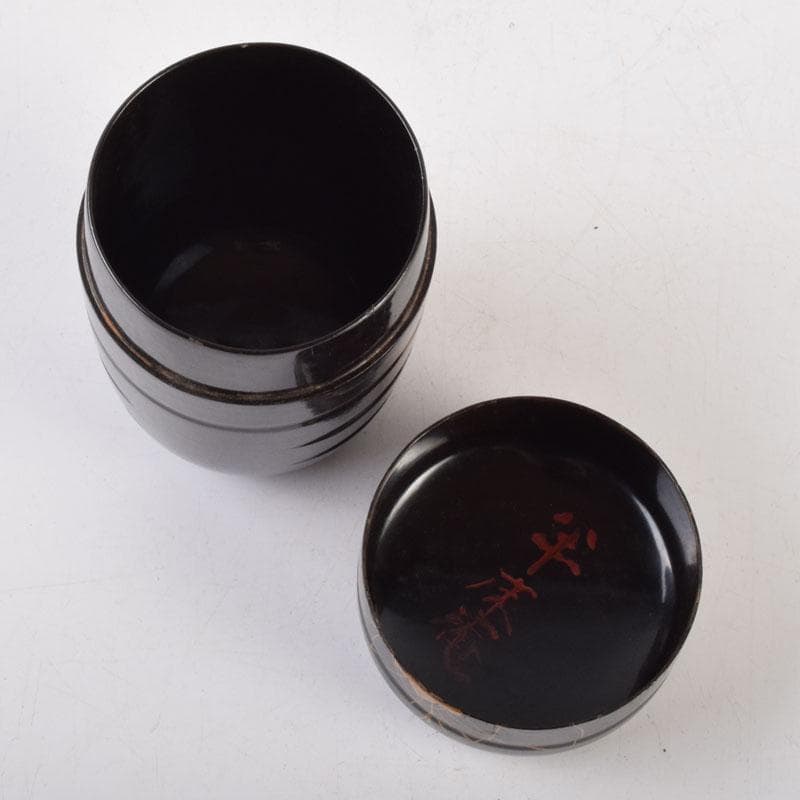 茶道具　金森春次作　花草蒔絵　長棗　共箱　V　9039